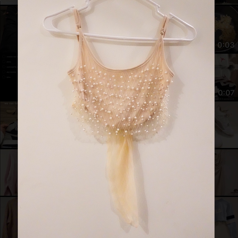 Hot & Delicious Tie Cropped Tank Small